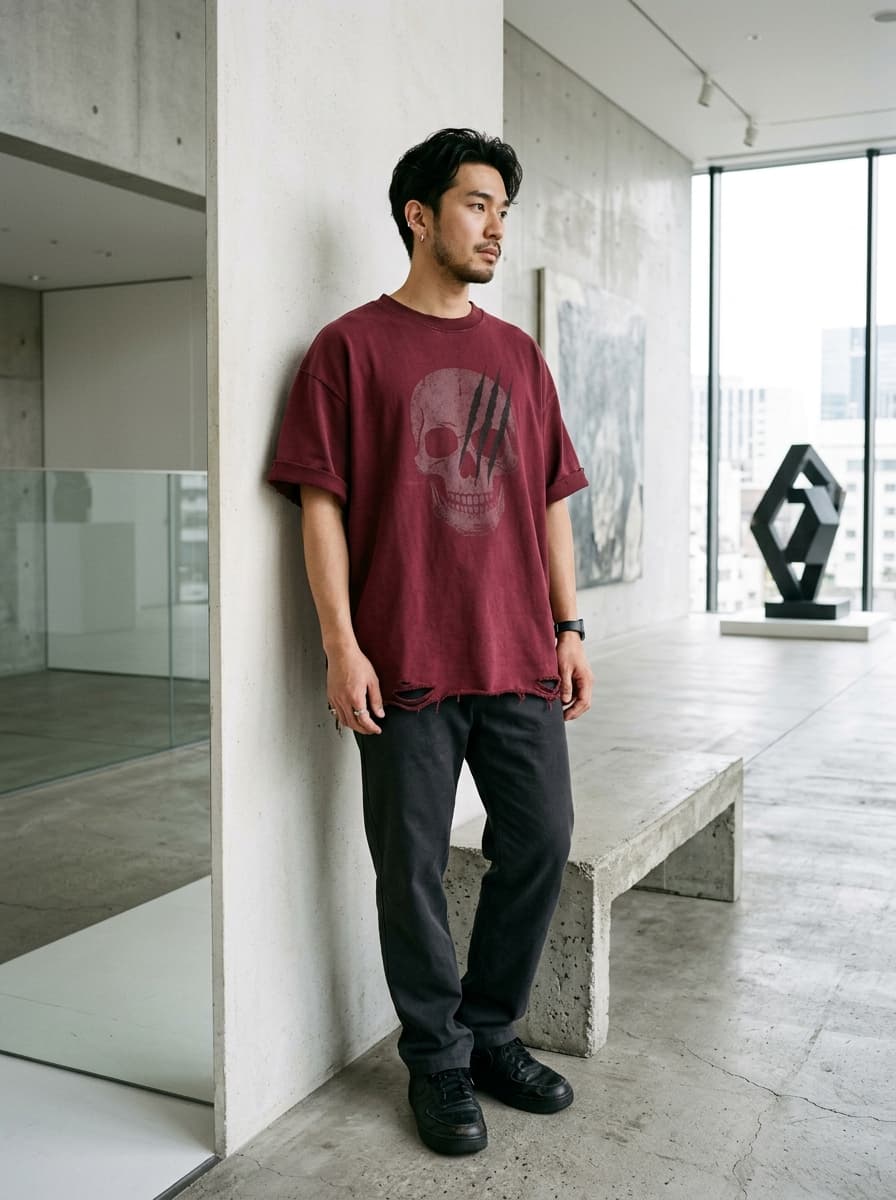 Red Hair Emperor // Conqueror Washed Tee
